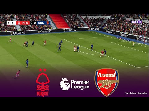 NOTTINGHAM FOREST vs ARSENAL Live | Premier League 2026 | 17 January |Simulation PES 2021 Gameplay