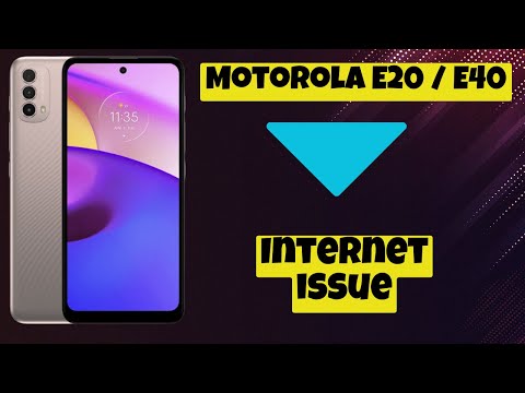 Internet issue || Internet not working issue || Internet not connecting issue Motorola E20 / E40