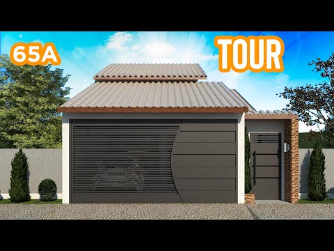 Tour PROJECT 65A - House plan for land of 7x20 meters