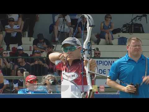Brasseur - Genet Bronze homme | Championnat de France Fita arc à poulies Argenteuil 2017