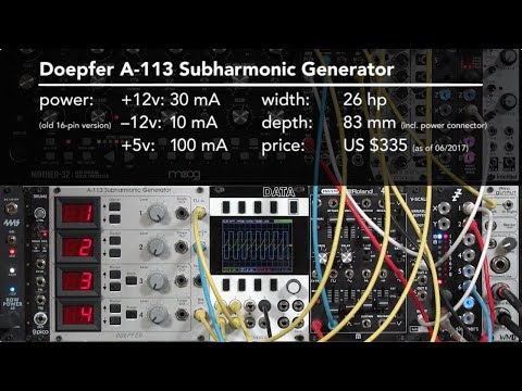 Doepfer - A-113 Subharmonic Generator (Trautonium Eurorack) image 2