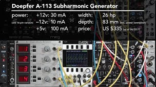 Video thumbnail for Doepfer A-113 Subharmonic Generator 1/3: Suboctave Divider (LMS Eurorack Expansion Project) by Chris Meyer: Learning Modular + Alias Zone