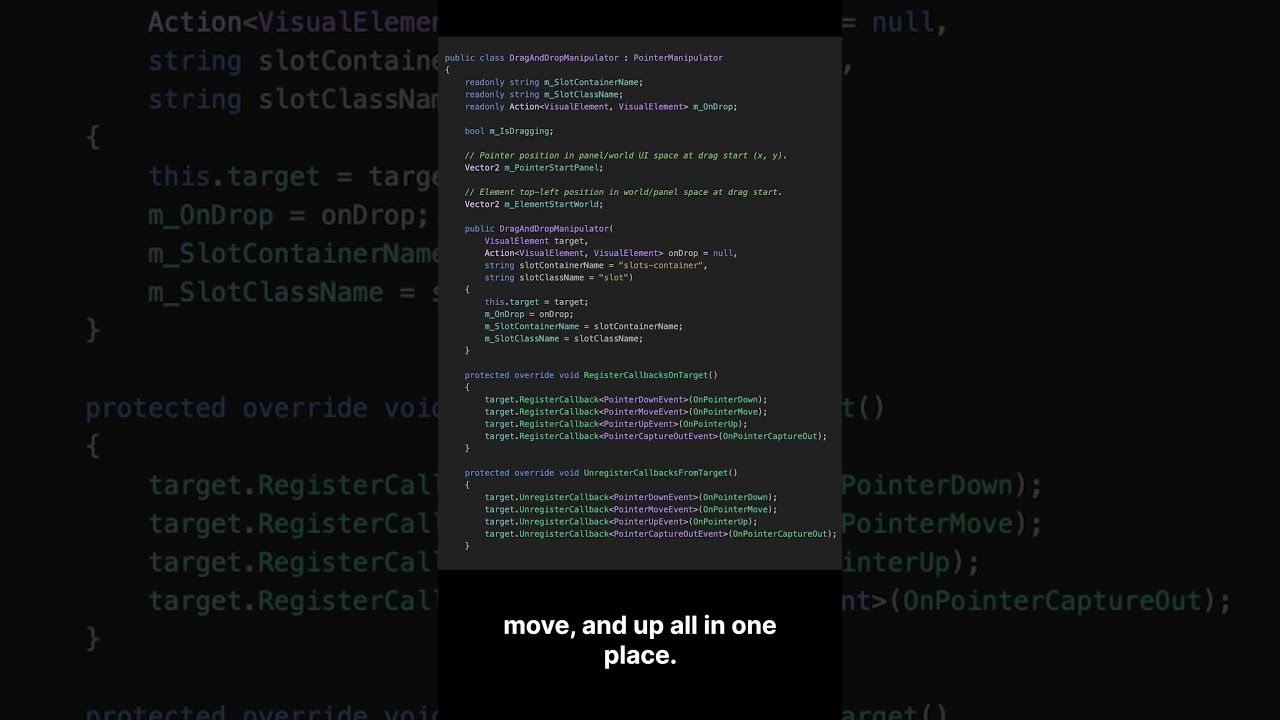 Unity Tip Tuesday: UIToolkit Drag And Drop Manipulator #UnityTips #tiptuesday