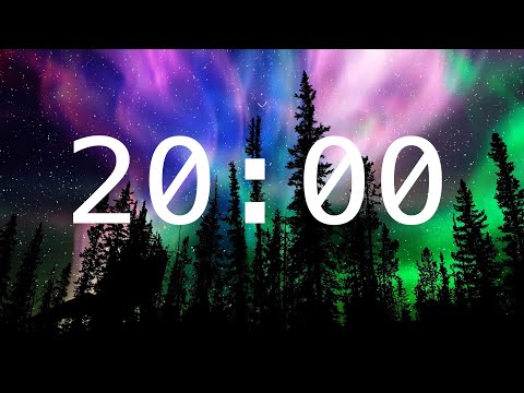 20 Minute Countdown Timer with Alarm | Calming Music |  Enchanted Sky