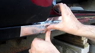 Easy Fix - Repair Big Gap Rust Hole on Body Frame Car - Truck - Under 10 Mins!