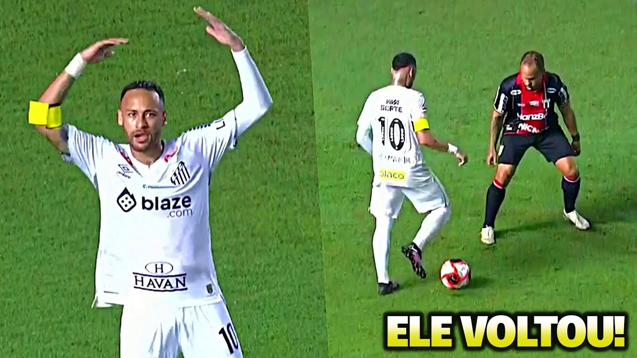 ESTREIA DO NEYMAR NO SANTOS vs Botafogo-SP (05/02/2025) DEBUT NEYMAR SANTOS 🔥