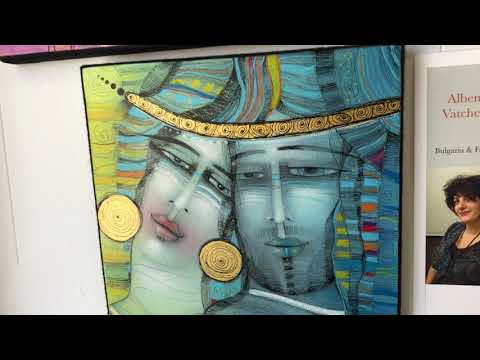 You and Me.  Albena Vatcheva.  Original oil painting on canvas.  Presented by Art House SF Gallery