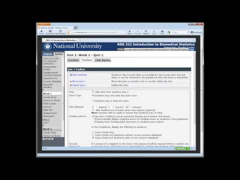 Getting Course Timings Right in eCollege