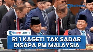 Detik-detik Prabowo Melamun dan Langsung  Berdiri Mendadak Didatangi PM Malaysia Anwar Ibrahim