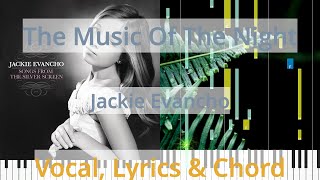 🎹Chord &amp; Lyrics, The Music Of The Night, Jackie Evancho, Synthesia Piano