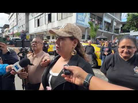 recorrido con los taxistas de la provincia de Pastaza