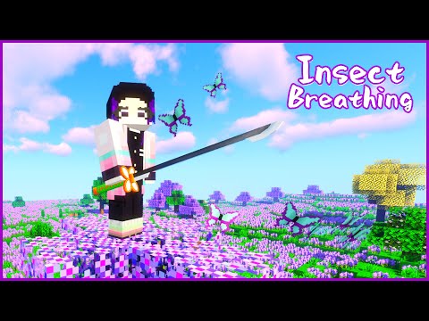 Kocho Shinobu's Insect Breathing in Minecraft | Demon Slayer Mod Review