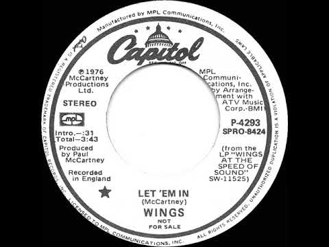 1976 Wings - Let ‘Em In (stereo radio promo 45--short version)