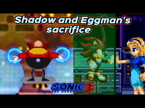 Shadow and Eggman's sacrifice with sprites - Sonic 3 animation