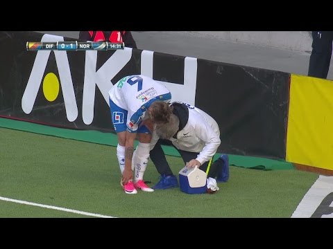 Wahlqvist fastnar med foten - tvingas utgå - TV4 Sport