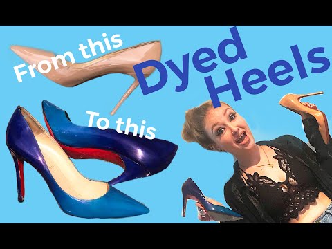 Nude to Ombre DIY Dyed Patent Leather Louboutin Heels