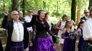 Colin & Kathryn Ward. Handfasting, Dunkeld, 20th July 2013