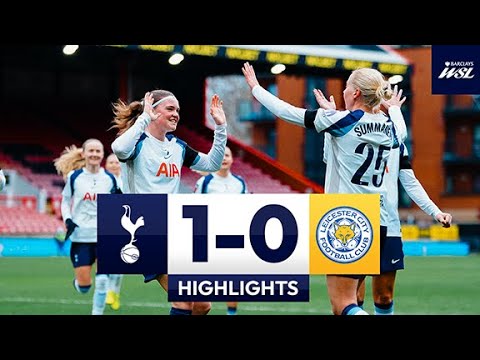 A WINNING start to 2026 🤩 | Spurs Women 1-0 Leicester City | WSL Highlights 📺