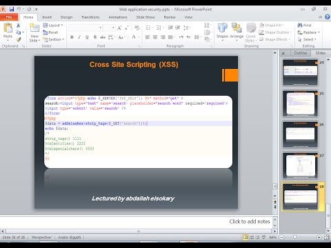 06_web application security Arabic (XSS)