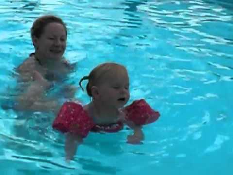 Susan swimming in NY