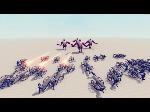 100X GATLING GUNS vs ICE GIANTS and more - Totally Accurate Battle Simulator TABS