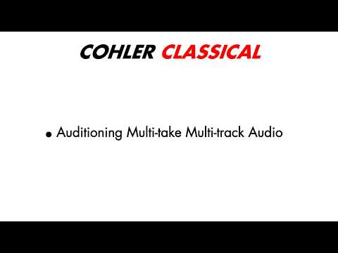 Auditioning in Cohler Classical - Classical Music Source-Destination 4-point Editing in REAPER