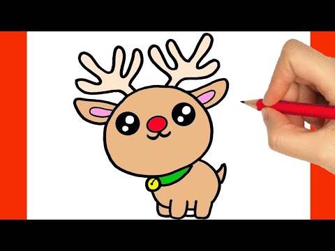 COMMENT DESSINER UN RENNE DU PÈRE NOËL - COMMENT DESSINER UN RENNE KAWAII ASSIS