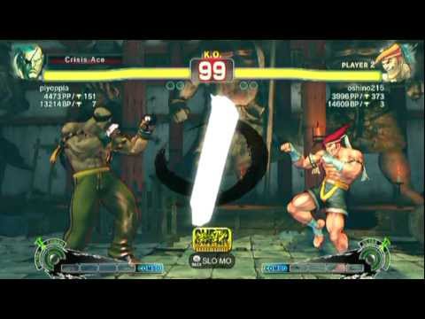 SSF4 AE: piyoppia(Sagat) vs oshino215(Adon) - HD 720p