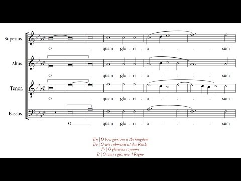 Tomás Luis de Victoria | O quam gloriosum [á 4; The Monteverdi Choir]