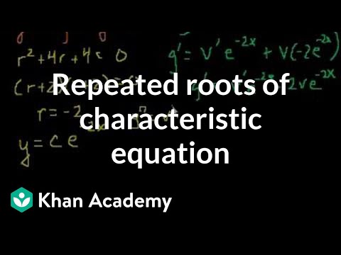 Repeated Roots of the Characteristic Part 1