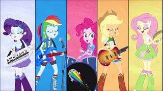 Kadr z teledysku Radość Ogromną Dziś Mamy [Better Than Ever] tekst piosenki Equestria Girls 2: Rainbow Rocks (OST)