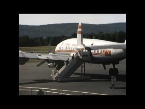 TWA Lockheed L-1049 Super Constellation Boarding Taxi Takeoff – Classic Propliner Flight