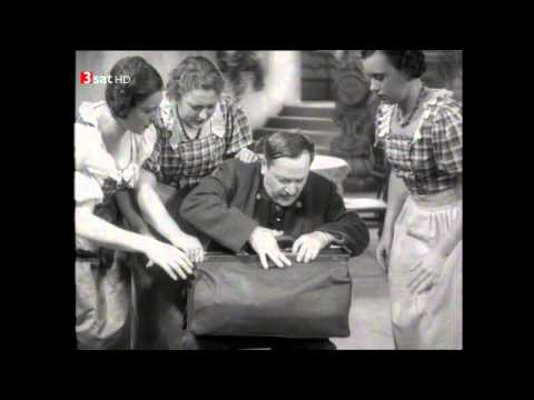 Szene Kofferpacken aus dem Lustspiel «Himmel auf Erden» (A 1935)