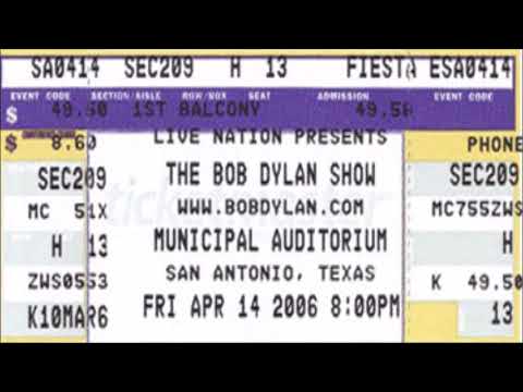 Bob Dylan 2006 US Spring Tour – San Antonio USA 14th April 2006