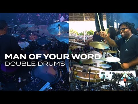 Man of Your Word - Maverick City Music | Double Drum Cam - Kingdom Tour: Terry Baker + Harold Brown