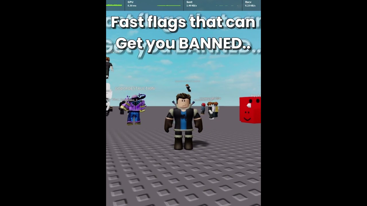 These fastflags are BANNABLE!!💀💀⚠️⚠️ #roblox #shorts #bloxstrap #fpsboost