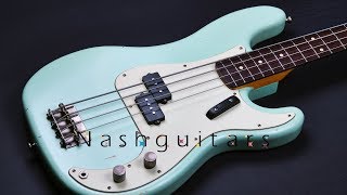 Video thumbnail for Nash Guitar Surf Green PB63 Bass Demo by Bass Buddha
