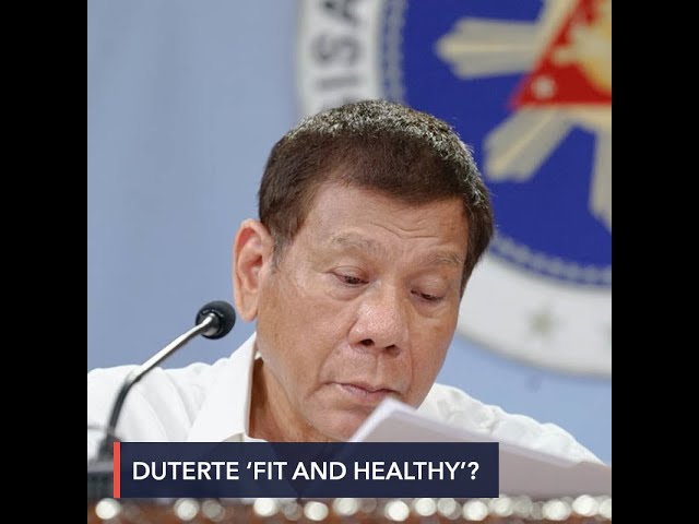 Malacañang: ‘Duterte remains fit and healthy’