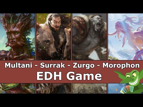 Multani vs Surrak vs Zurgo vs Morophon EDH / CMDR game play for Magic: The Gathering