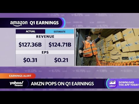 Amazon stock jumps on earnings, revenue beats