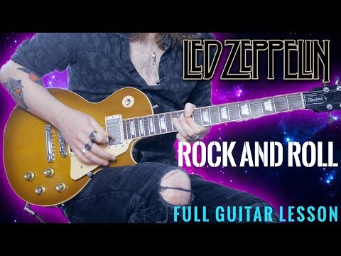 How To Play "Rock And Roll" by Led Zeppelin (Full Electric Guitar Lesson)