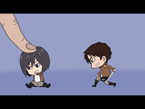 Comeback Chibi Titan VS Finger - Attack On Titan funny