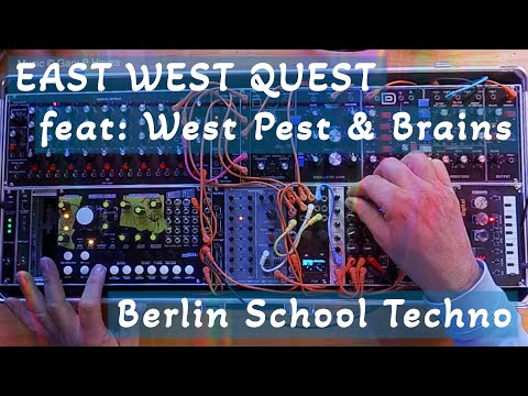Berlin School style adventure EAST WEST QUEST  - first jam with West Pest feat: Brains NTS1 ModelD
