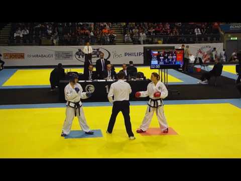 Paschalidou Kyriaki (GRE) v Linda Deutschova Novohradska (CZE) - Female -63kg Sparring Semi Final