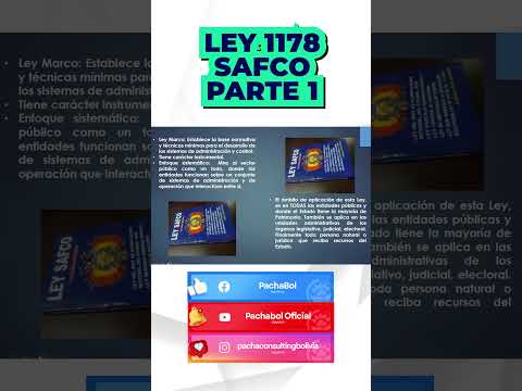 Ley 1178 SAFCO PARTE 1