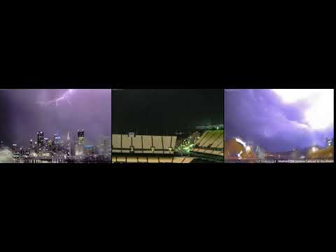 Amazing Lightning on WeatherSTEM Pittsburgh Cameras 4/3