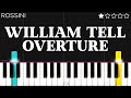 Rossini William Tell Overture EASY Piano Tutorial