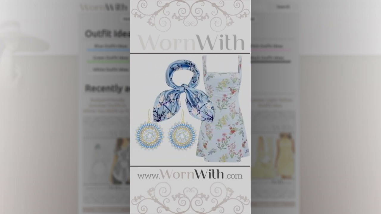 Summer Cute Blue Outfit Idea Summer Blue Trendy Outfit Idea