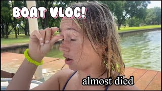 A boat day vlog! (Almost got hit with lightning)