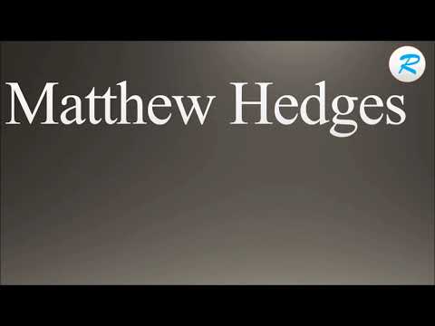 How to pronounce Matthew Hedges